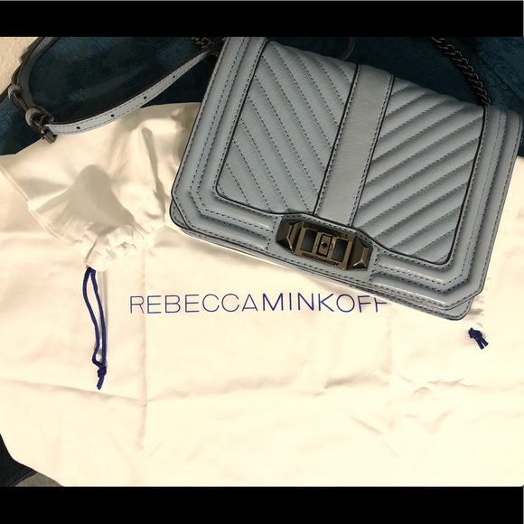 Rebecca Minkoff Chevron quilted Love crossbody - Picture 7 of 7